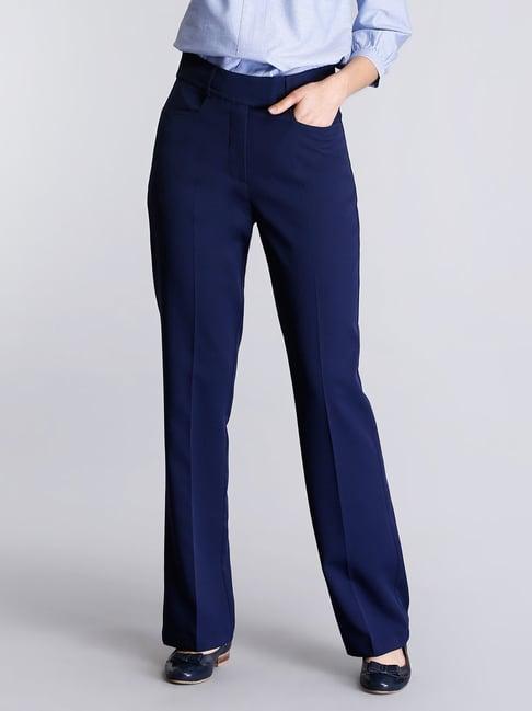 fablestreet navy regular fit pants