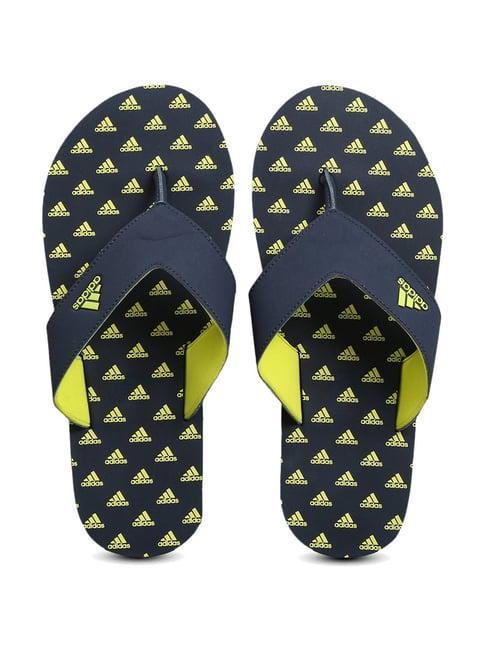 adidas men's adihaute m navy flip flops