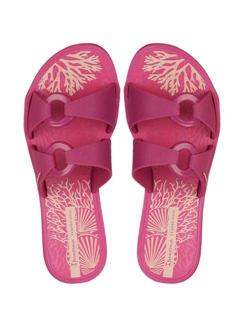 ipanema women's pink slides