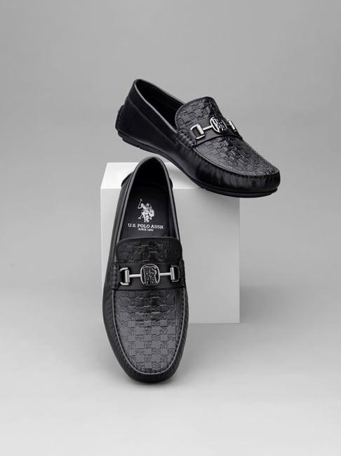 u.s. polo assn. men's franco black casual loafers