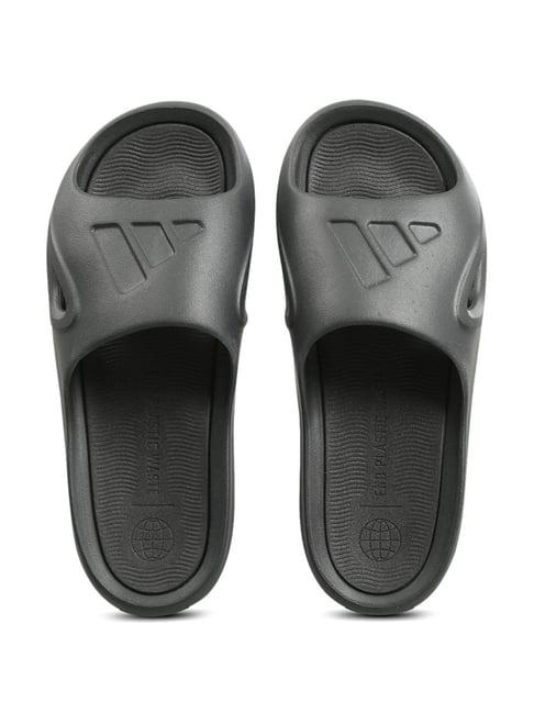 adidas men's adicane black slides