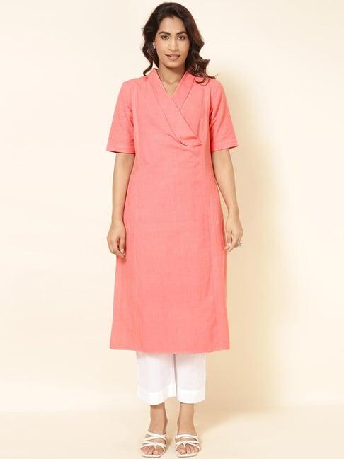 fabindia coral straight kurta