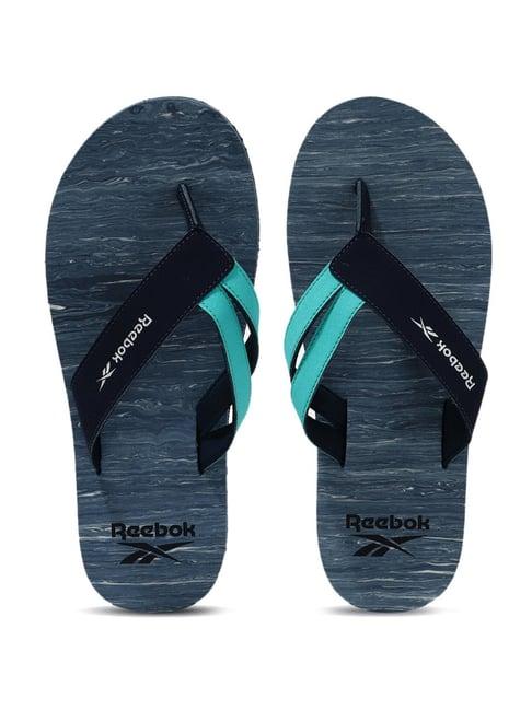 reebok men's hudson black flip flops