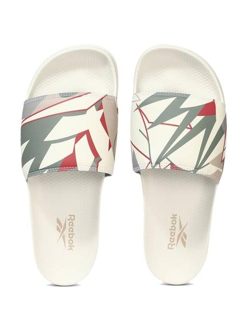 reebok men's classic off white slides