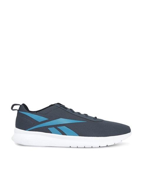 reebok men's turbo flight steel blue running shoes