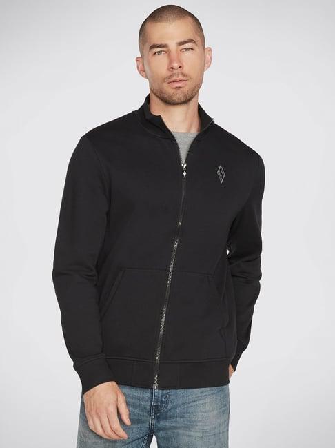 skechers black relaxed fit jacket