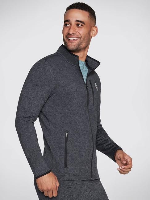 skechers grey regular fit sports jacket