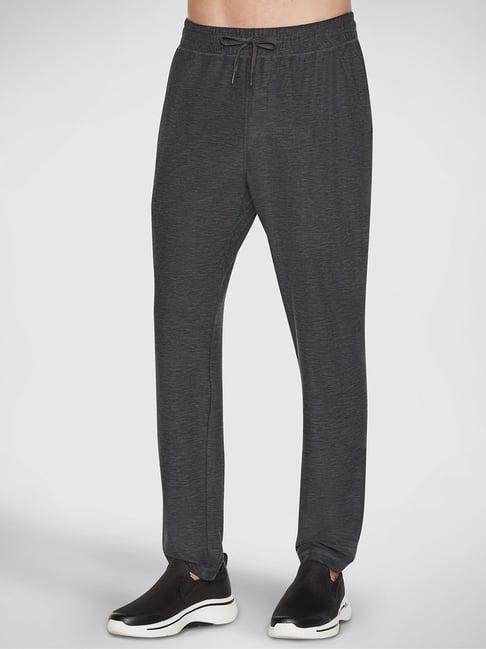 skechers black regular fit sports trackpants