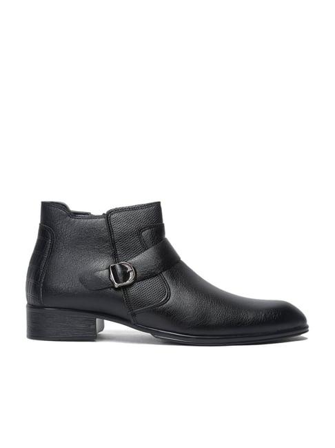 apsis men's black casual boots