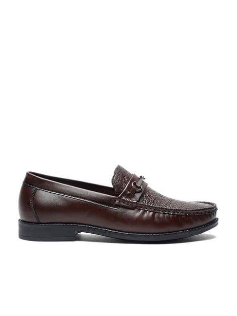 apsis men's brown casual loafers