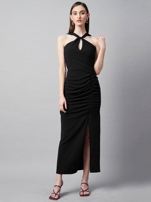 marie claire black maxi dress