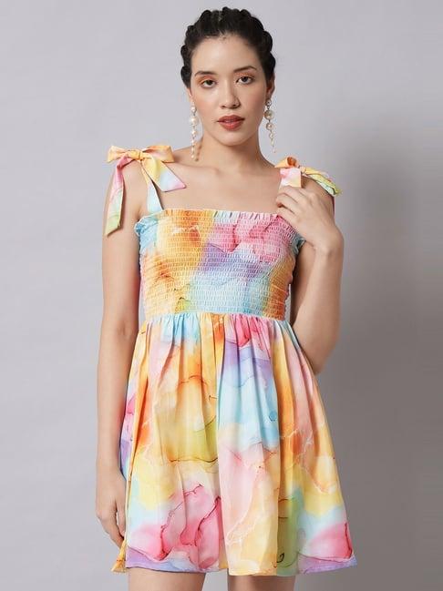 the dry state multicolored a-line dress