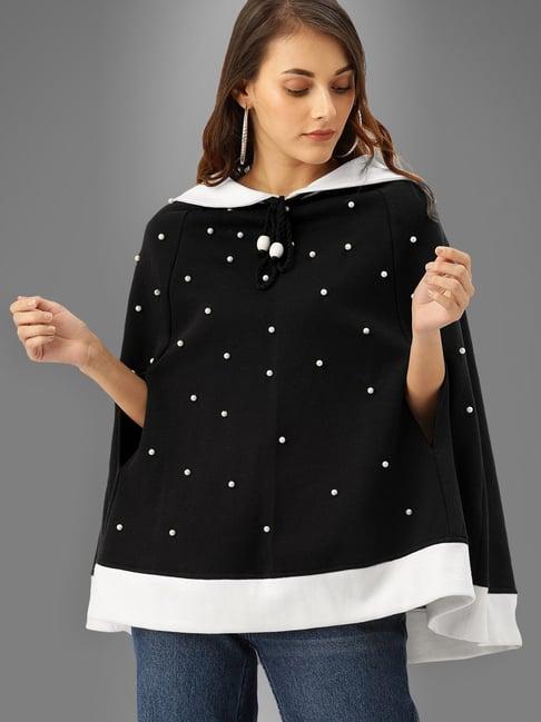 the dry state black cotton embellished sweatshirt