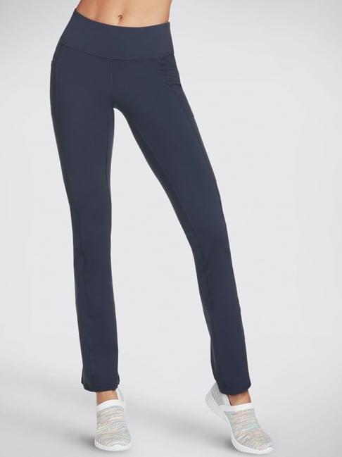 skechers navy mid rise track pants