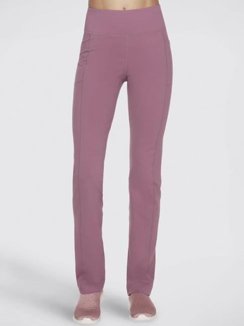 skechers purple high rise track pants