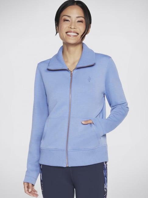 skechers blue comfort fit sports jacket