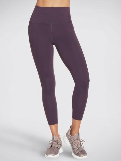 skechers purple high rise leggings