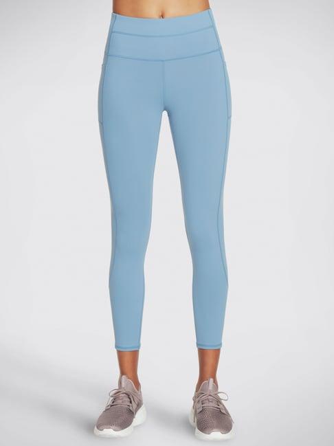 skechers blue high rise leggings