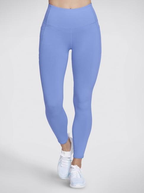 skechers blue high rise leggings