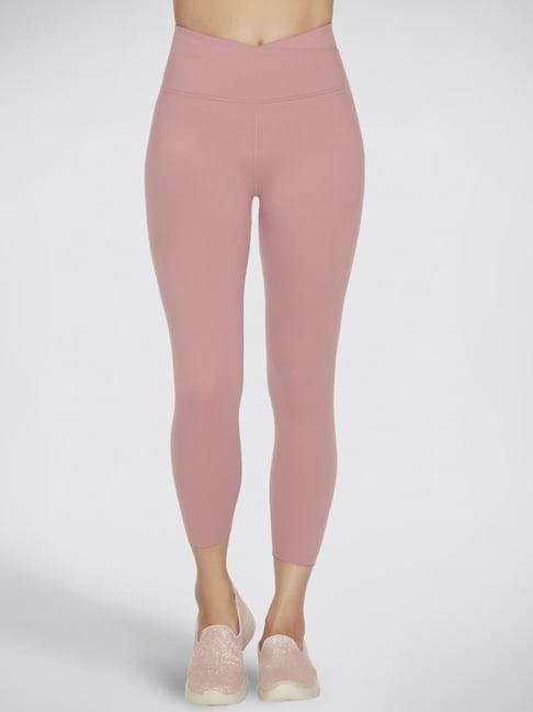 skechers pink high rise tights