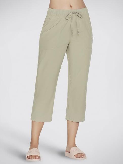 skechers green high rise cropped pants