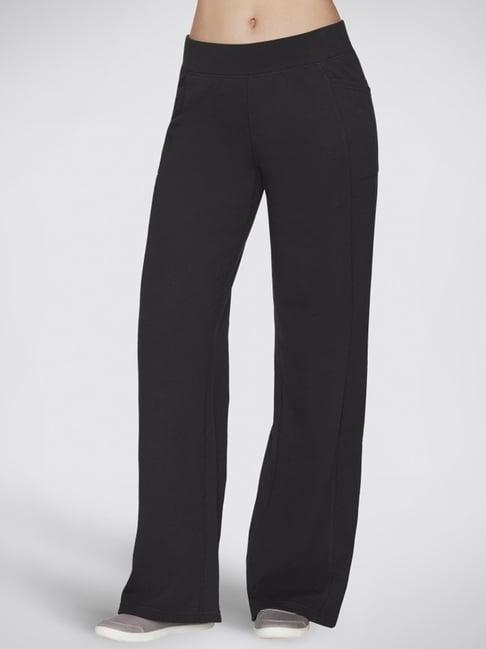 skechers black mid rise pants