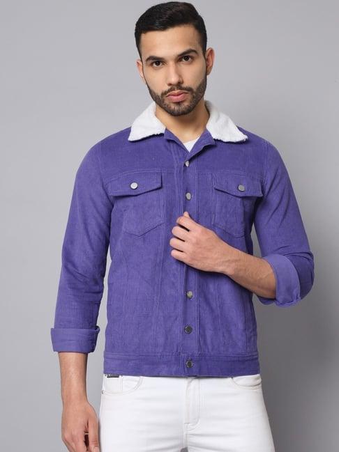 the dry state purple regular fit jacket