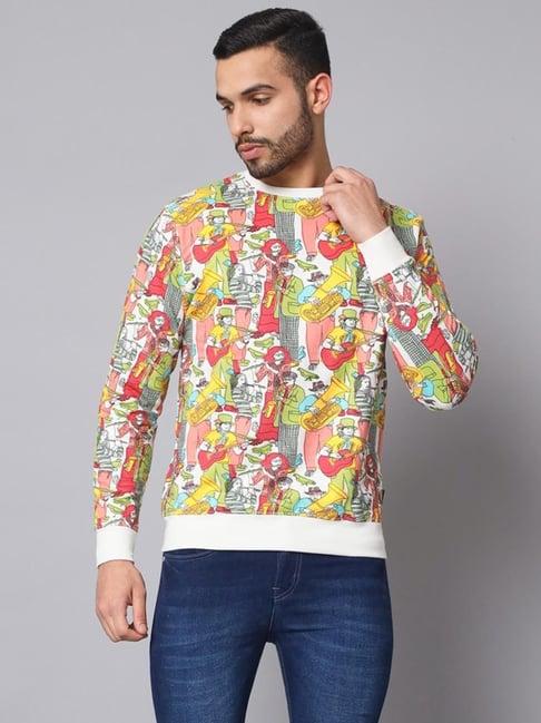 the dry state multi regular fit printed sweatshirt