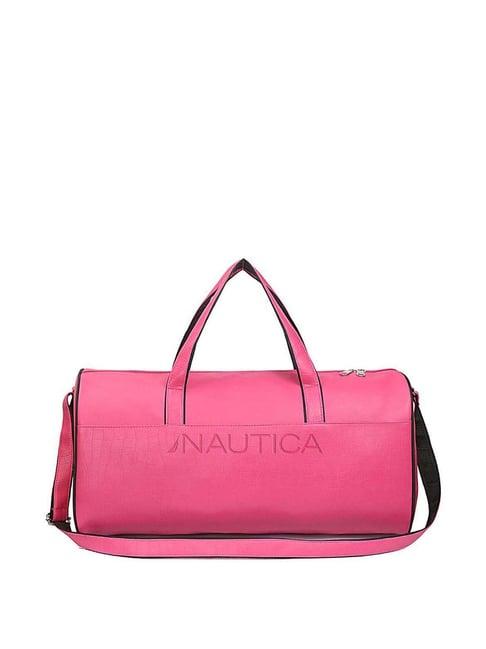 nautica pink medium duffle bag