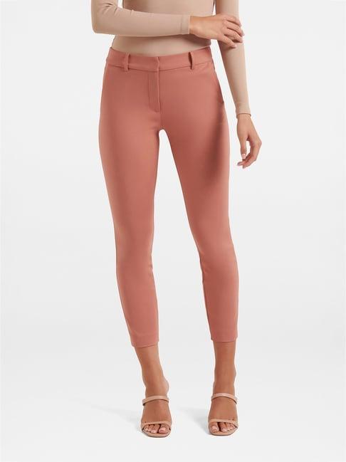 forever new peach slim fit pants