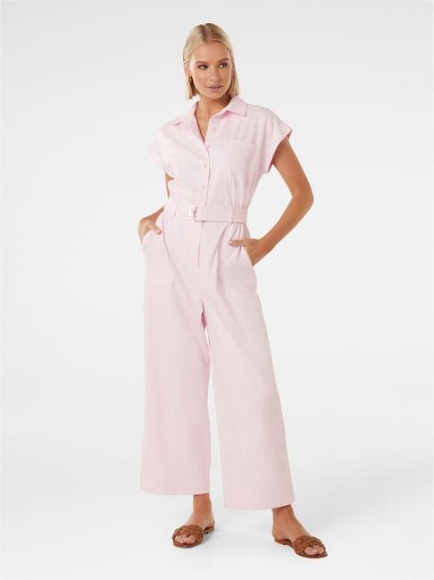 forever new baby pink blended maxi jumpsuit