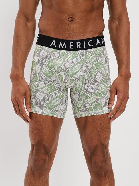 american eagle outfitters light green graphic print trunks