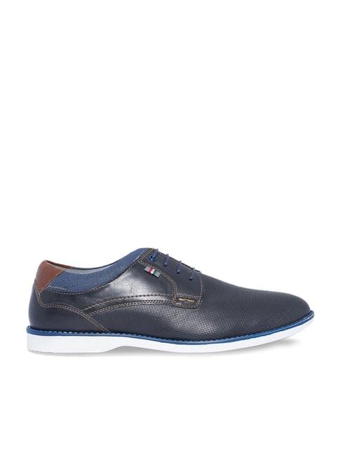 byford by pantaloons men's navy derby shoes