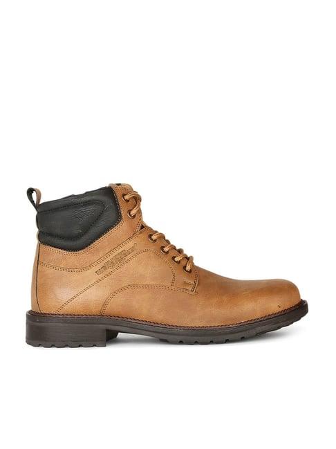 weinbrenner by bata men's tan derby boots