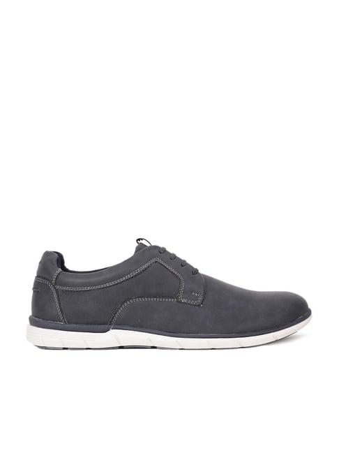 bata men's navy derby shoes