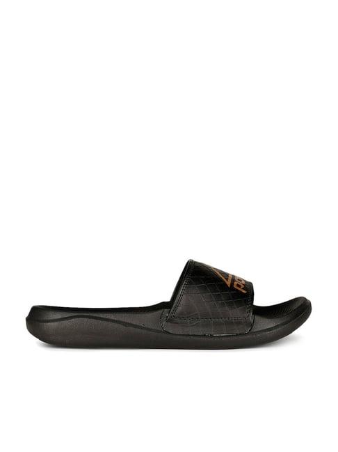 power by bata men's black slides