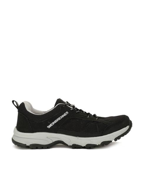 weinbrenner by bata men's black running shoes