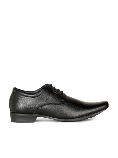 bata men's black derby shoes