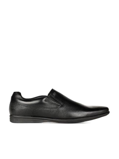 hush puppies by bata men's black formal loafers