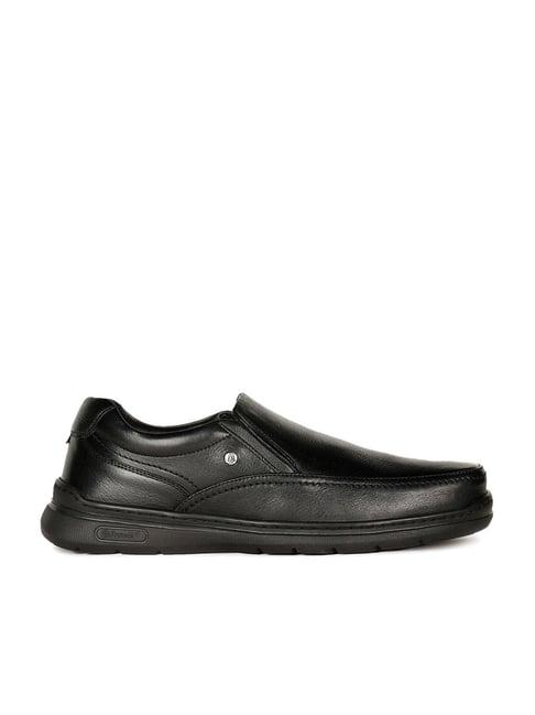 hush puppies by bata men's black formal loafers