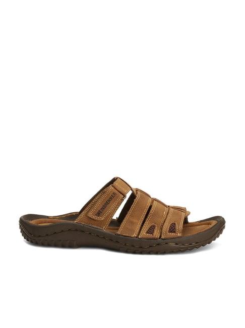 weinbrenner by bata men's tan casual sandals