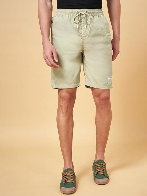 urban ranger by pantaloons pine cotton slim fit shorts