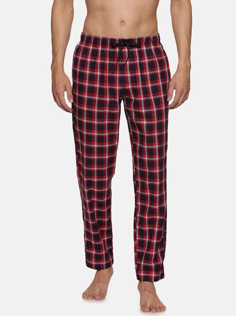 don vino red regular fit check nightwear pyjamas