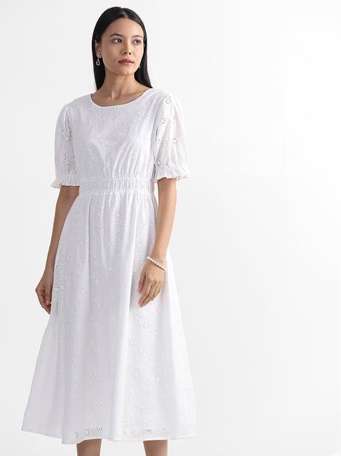 lov by westside white schiffli lara dress