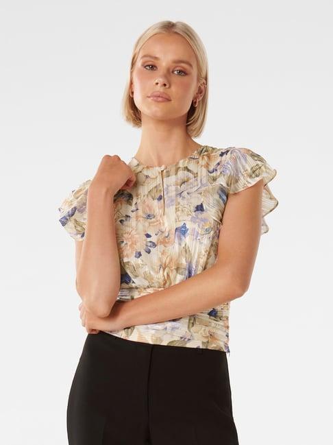 forever new multicolor floral print top