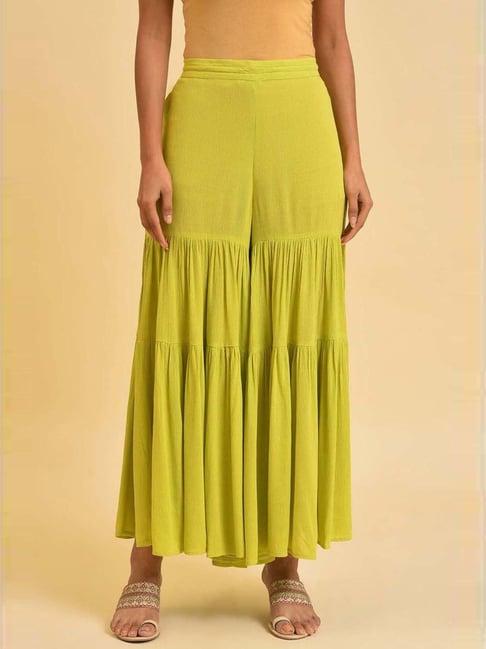 w green loose fit sharara