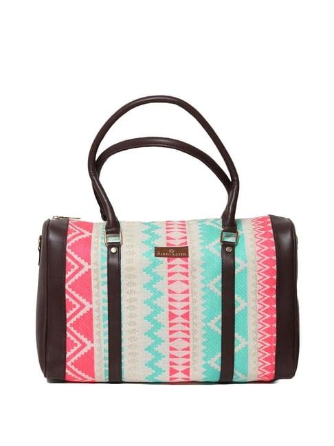 nr by nidhi rathi multicolor printed medium shoulder handbag