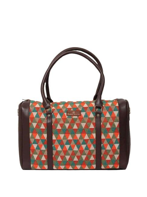 nr by nidhi rathi multicolor printed medium shoulder handbag