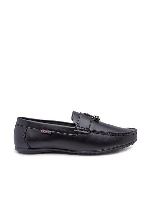 action men's black casual moccasins