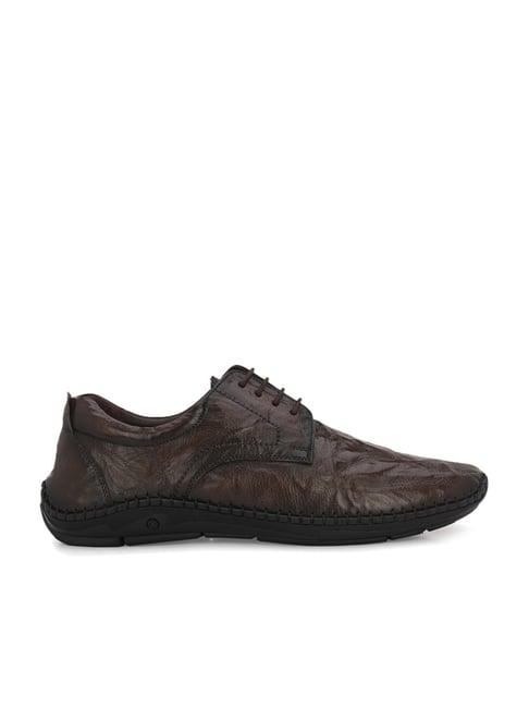 hitz men's brown derby shoes